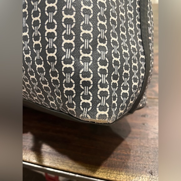 Tory Burch Gemini canvas coated LARGE TOTE Gemini Link GUC - Picture 11 of 16